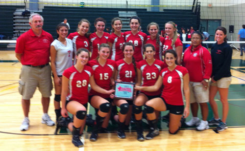 Volleyball Hall of Fame Barnstable 1st Place in Gold Division